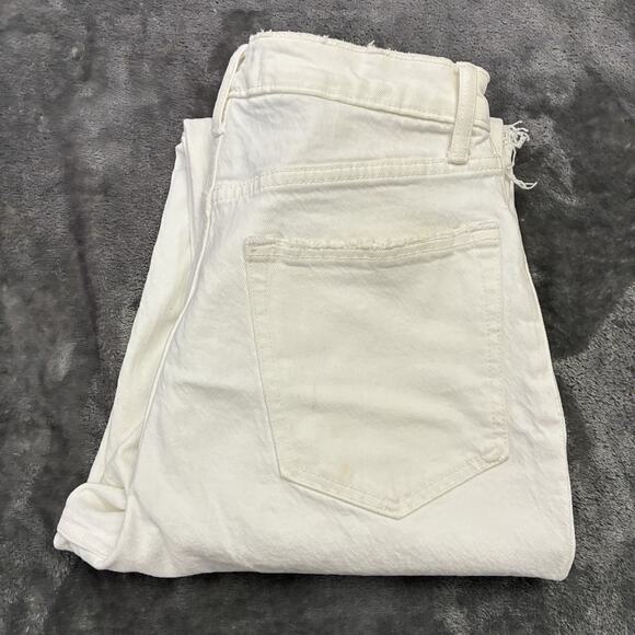 Abercrombie & Fitch Jeans Women’s 30 White 90s Straight Ultra High Rise Curve - Picture 1 of 13